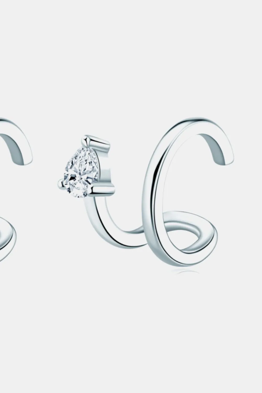 Moissanite Double Cuff Earrings