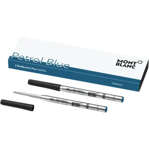 Montblanc 2 Refill for ballpoint pen (m) Petrolio blue 119604