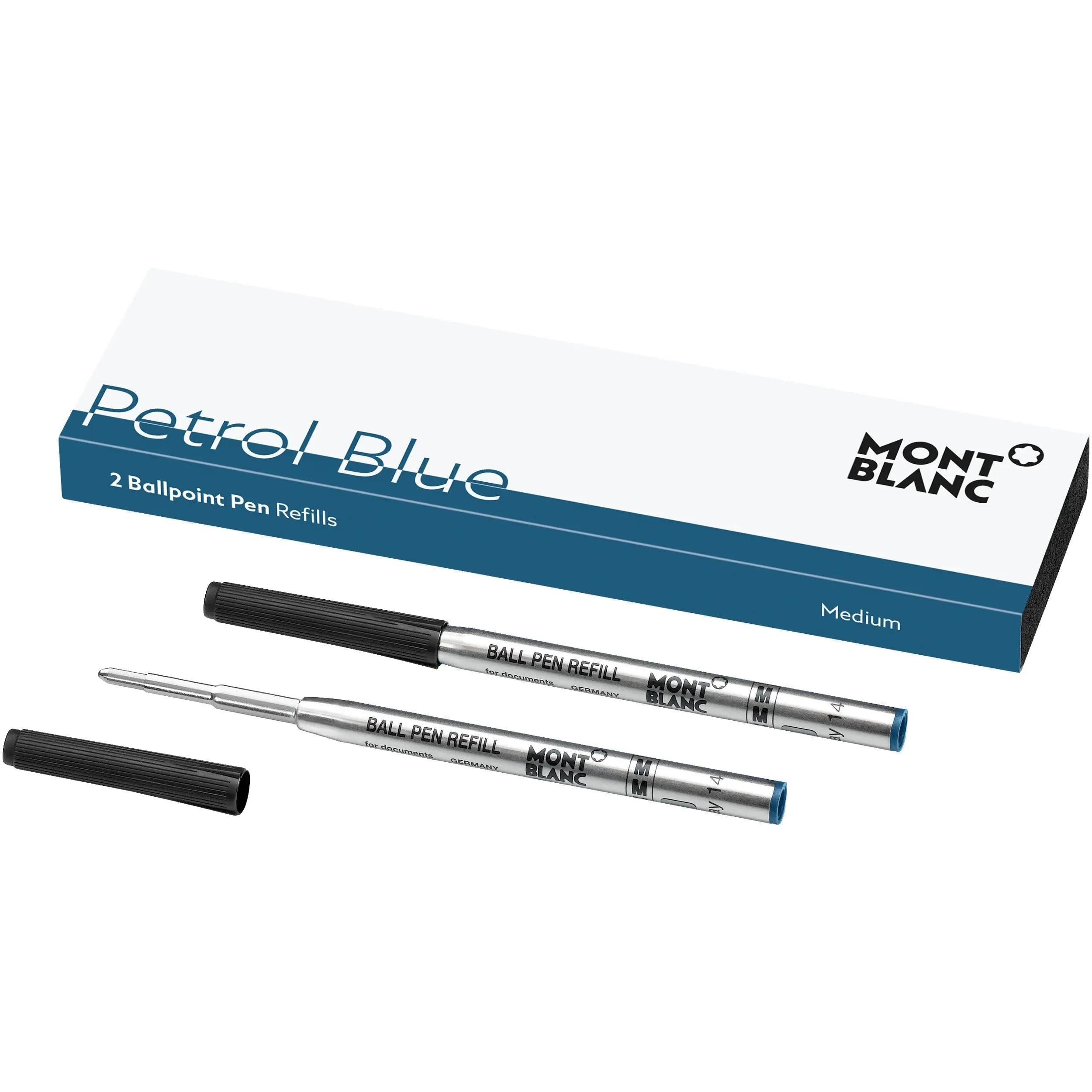 Montblanc 2 Refill for ballpoint pen (m) Petrolio blue 119604