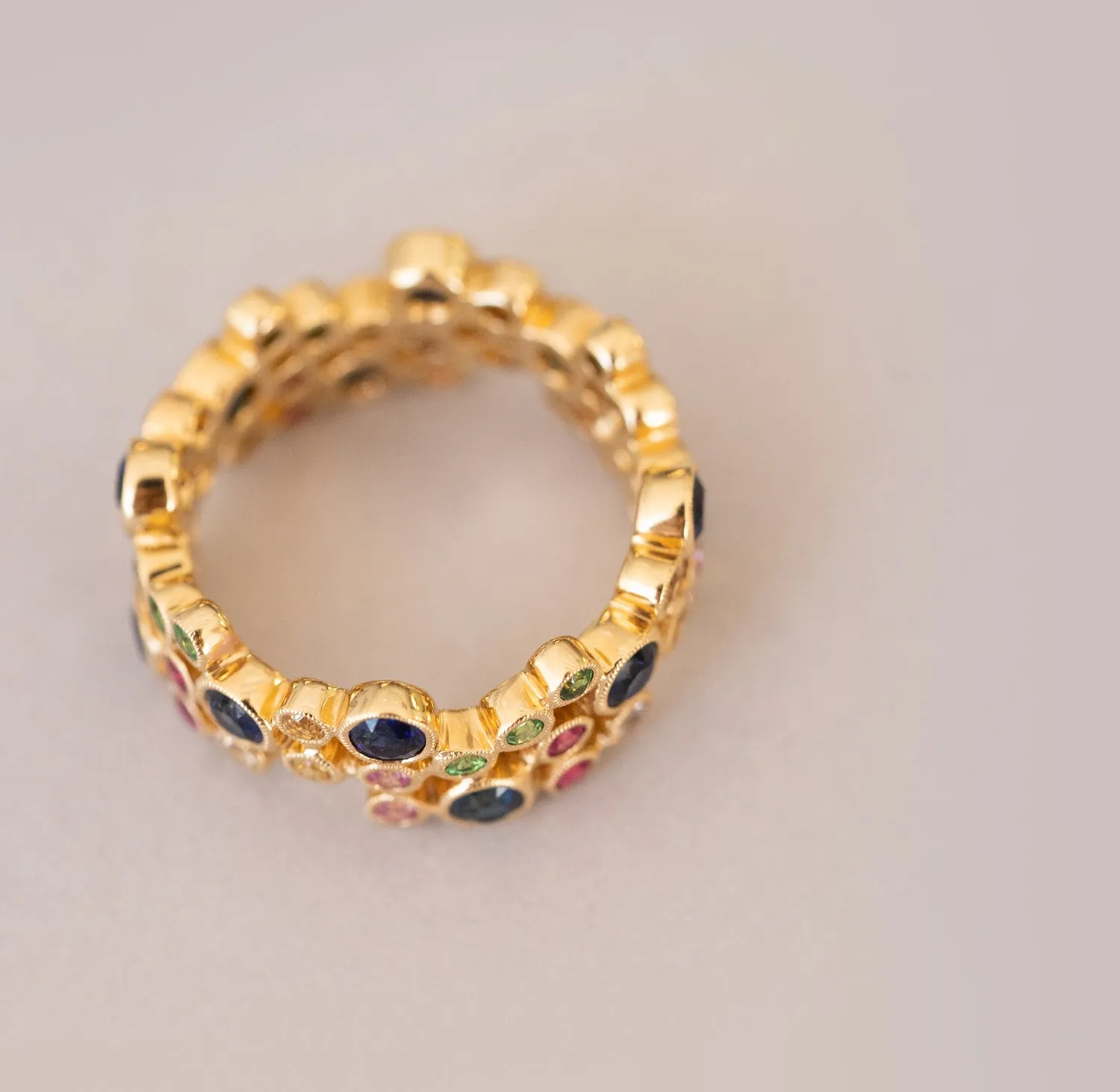 Multi Color Bubble Ring