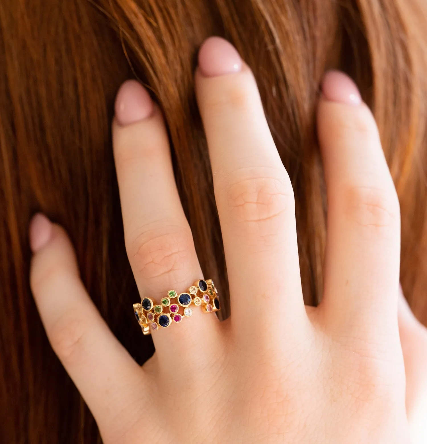 Multi Color Bubble Ring