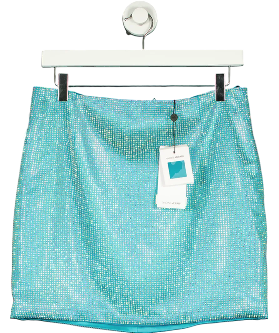 Nadine Merabi Blue Cleo Aqua Skirt UK M