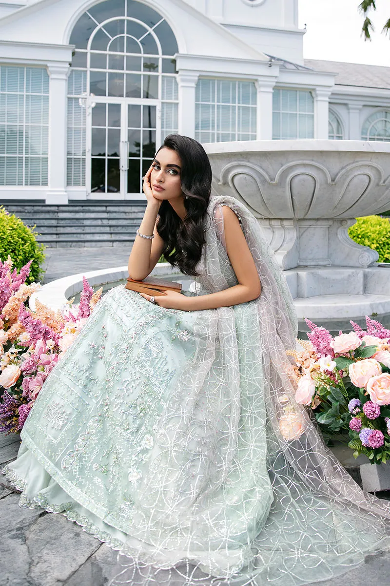 Natalie TDL22-02 | Mushq Serendipity Trousseau De Luxe 2022 Luxury Wedding Collection | Embroidered Net Suits