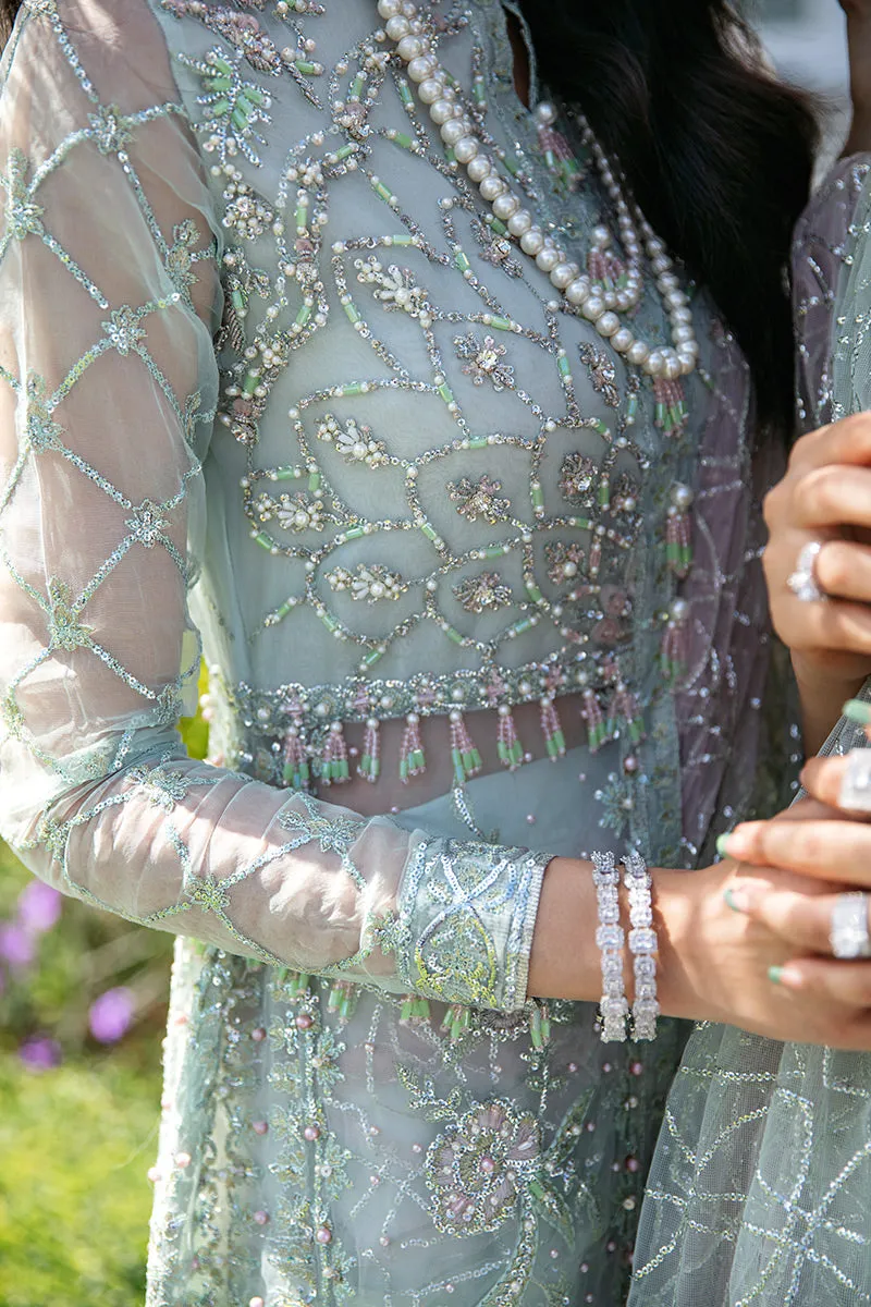 Natalie TDL22-02 | Mushq Serendipity Trousseau De Luxe 2022 Luxury Wedding Collection | Embroidered Net Suits