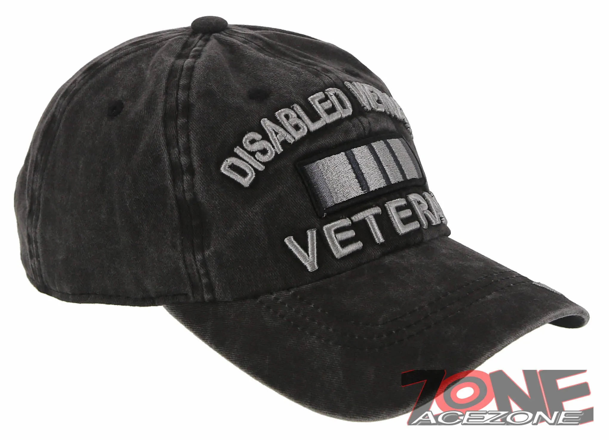 NEW! DISABLED VIETNAM VETERAN DISTRESSED VINTAGE BASEBALL CAP HAT GRAY