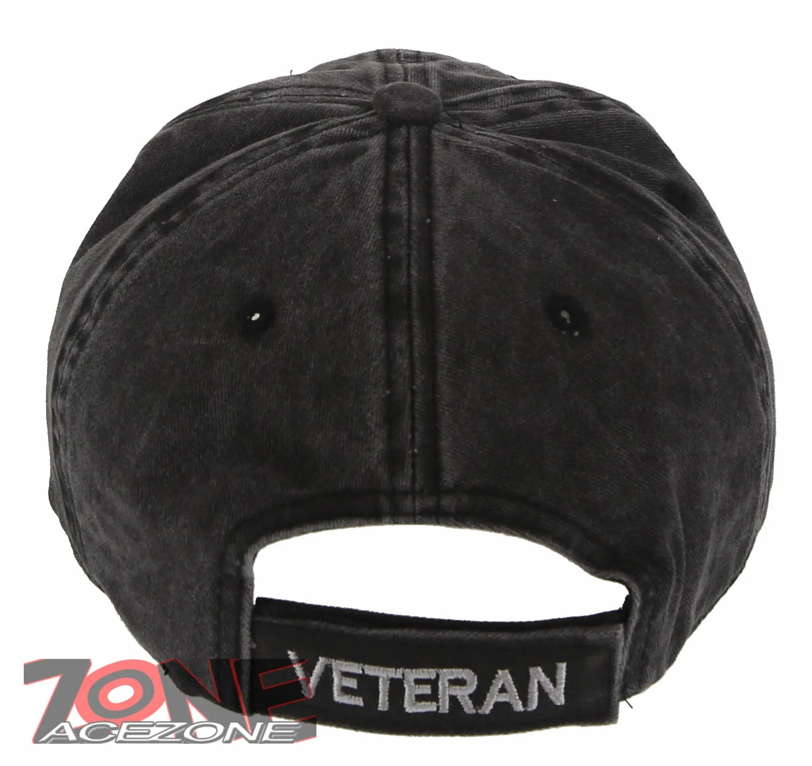 NEW! VIETNAM VETERAN MAP RIBBON BAR DISTRESSED VINTAGE BASEBALL CAP HAT GRAY