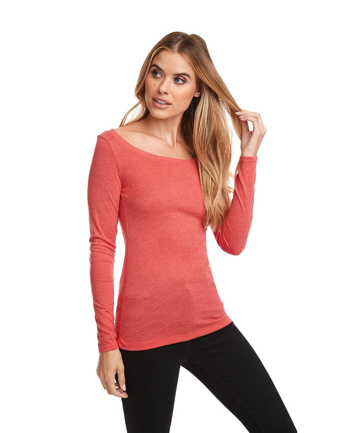 Next Level Ladies Triblend Long Sleeve Scoop Tee