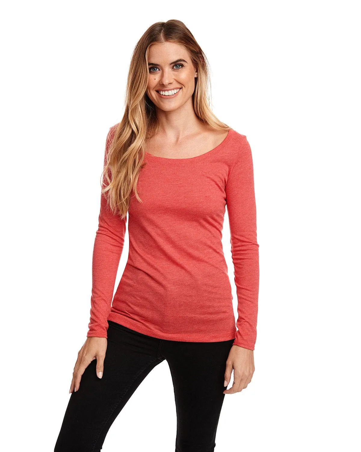 Next Level Ladies Triblend Long Sleeve Scoop Tee