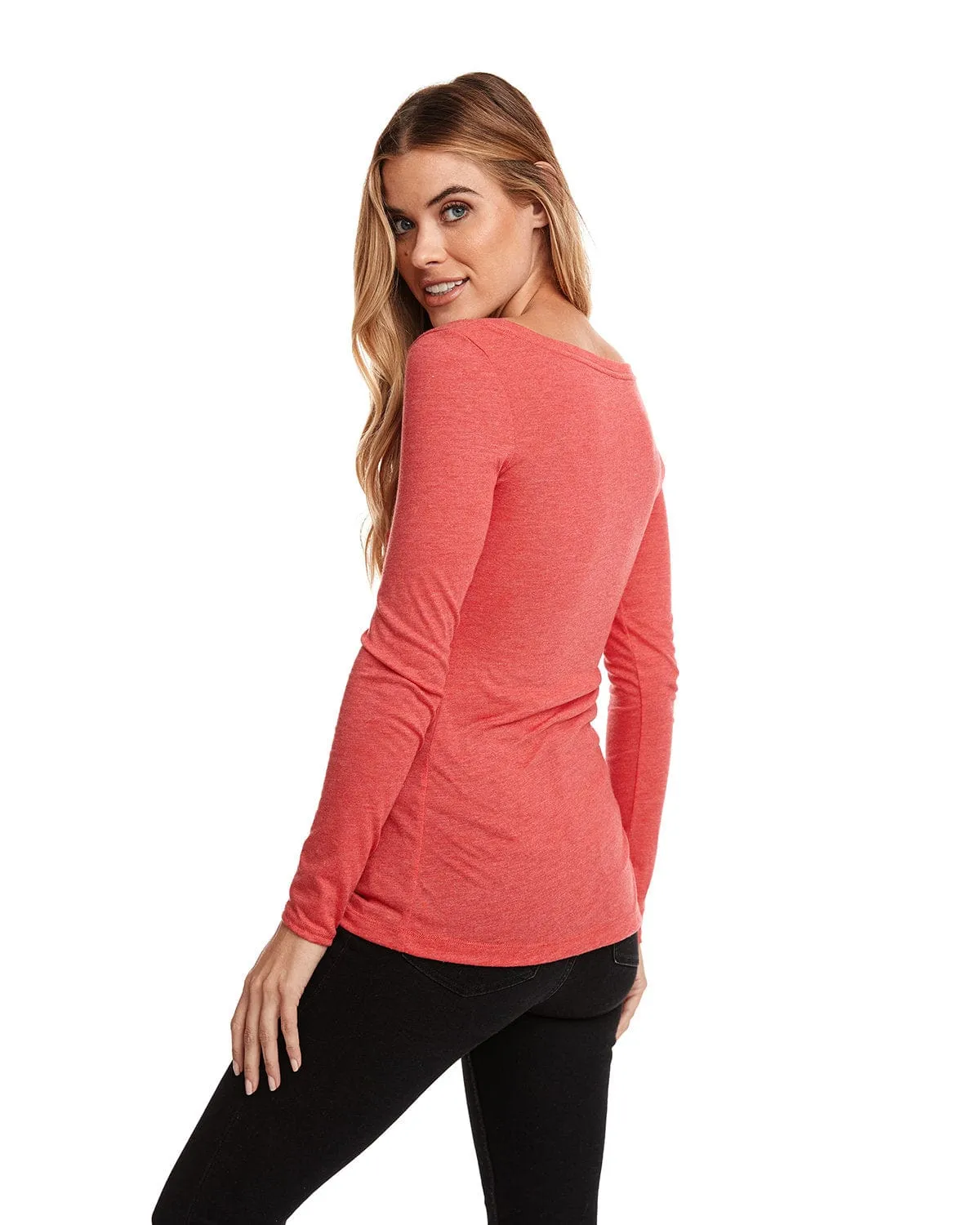 Next Level Ladies Triblend Long Sleeve Scoop Tee