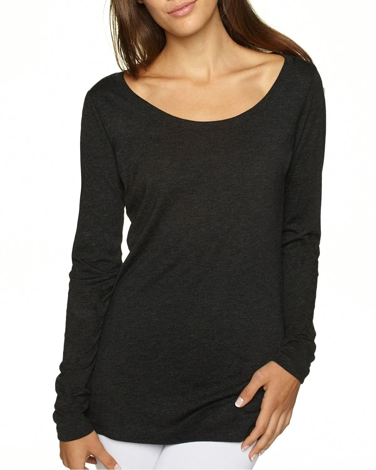 Next Level Ladies Triblend Long Sleeve Scoop Tee