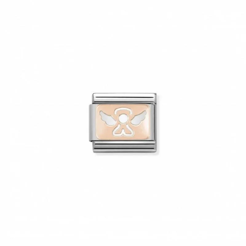 Nomination Composable Link Angel, 9K Rose Gold