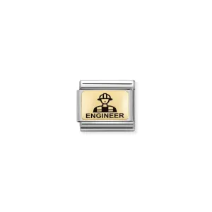 Nomination Composable Link Engineer, 18K Gold