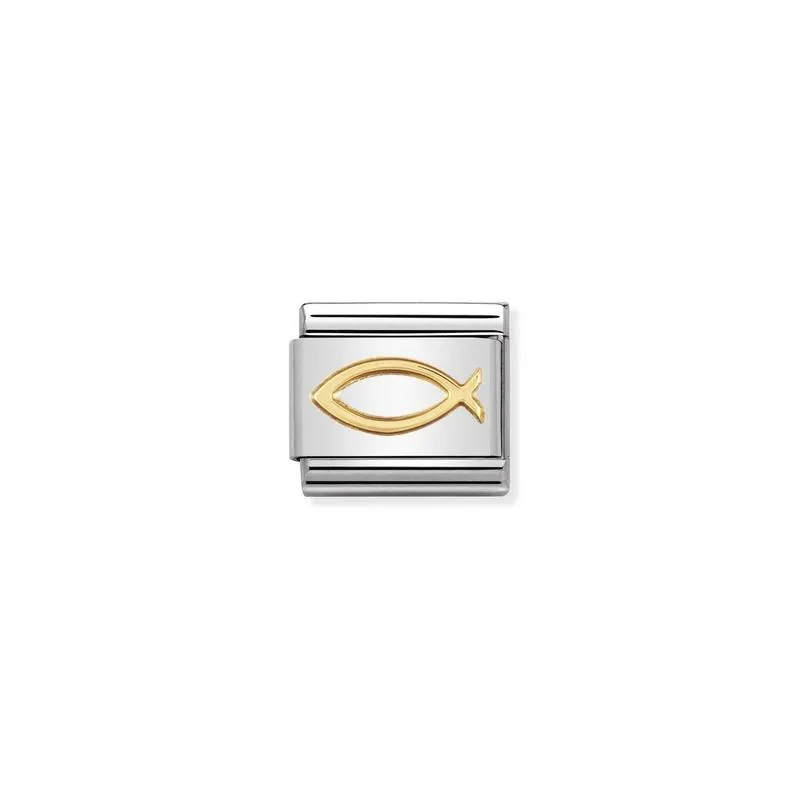Nomination Composable Link Ichthus, 18K Gold