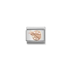 Nomination Composable Link Ladybird, 9K Rose Gold