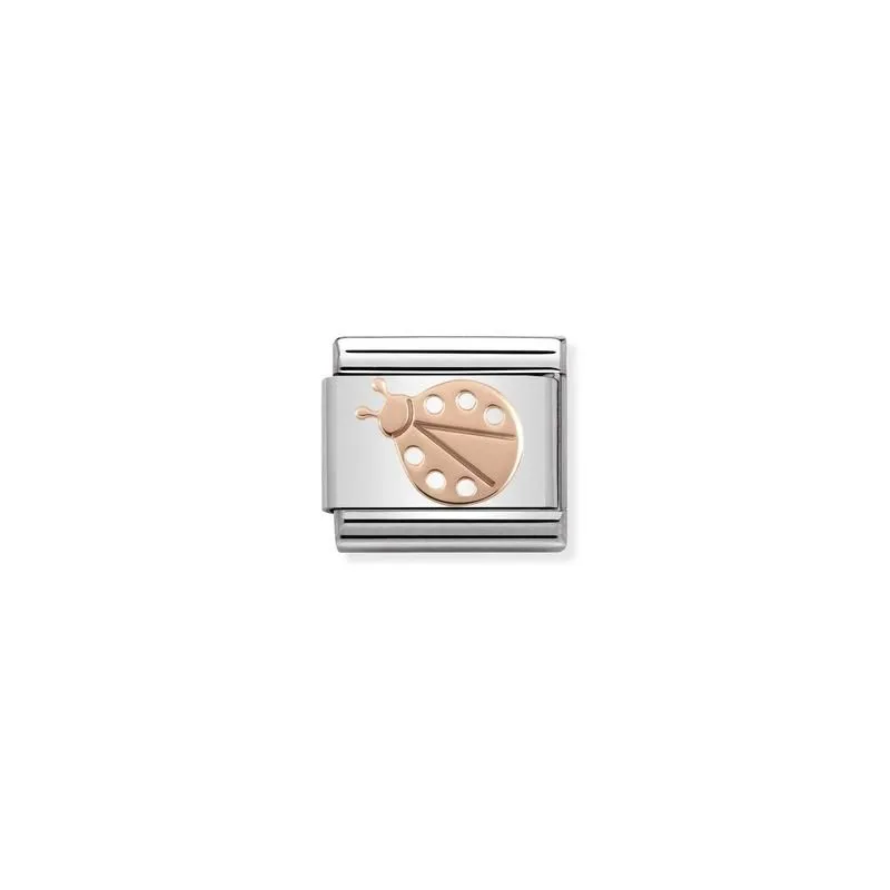 Nomination Composable Link Ladybird, 9K Rose Gold