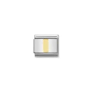 Nomination Composable Link Letter I, 18K Gold