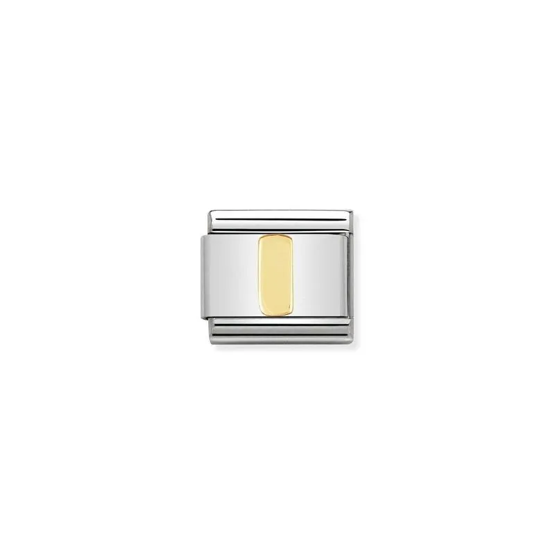 Nomination Composable Link Letter I, 18K Gold
