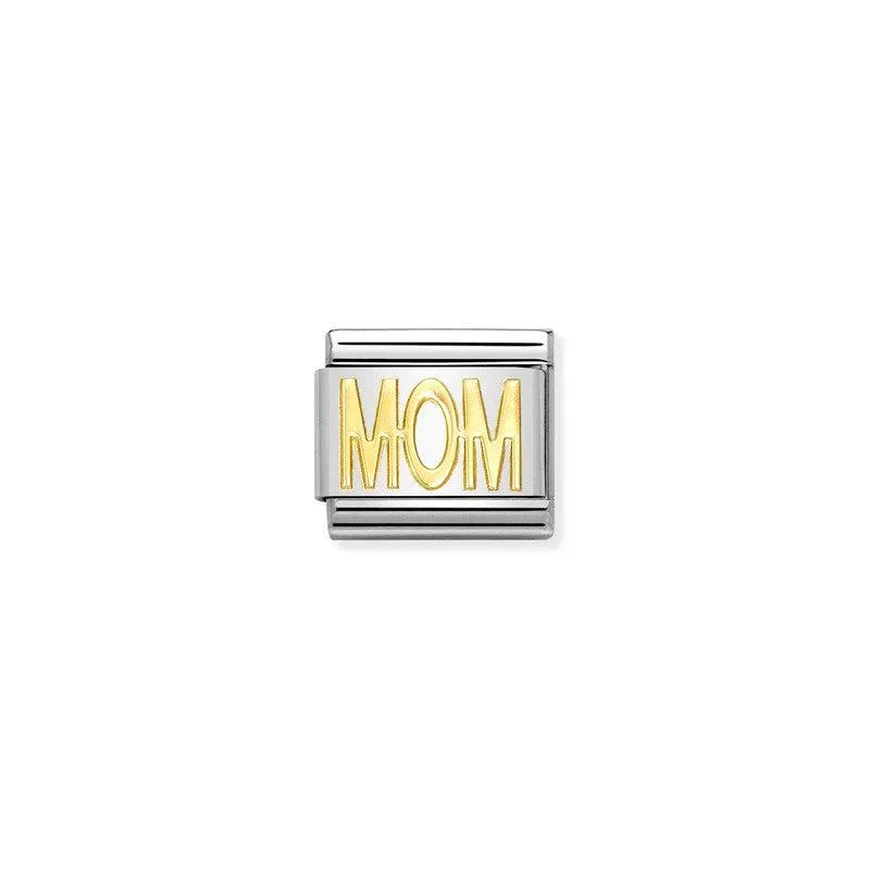 Nomination Composable Link Mom, 18K Gold