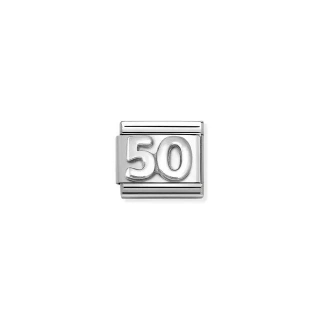 Nomination Composable Link Number 50, Silver