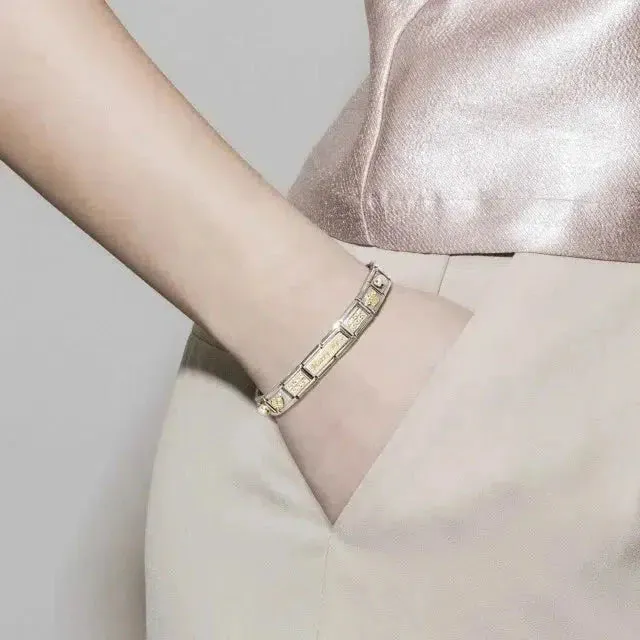 Nomination Composable Link Qatar Flag, 18K Gold & Enamel