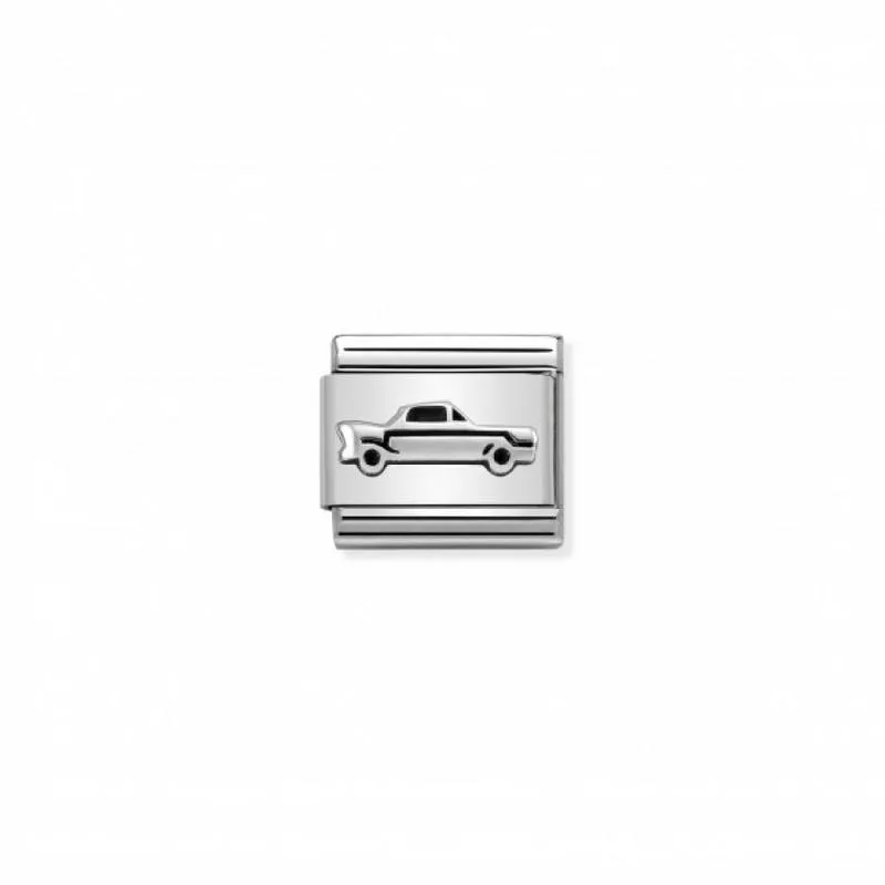 Nomination Composable Link Vintage Car, Silver