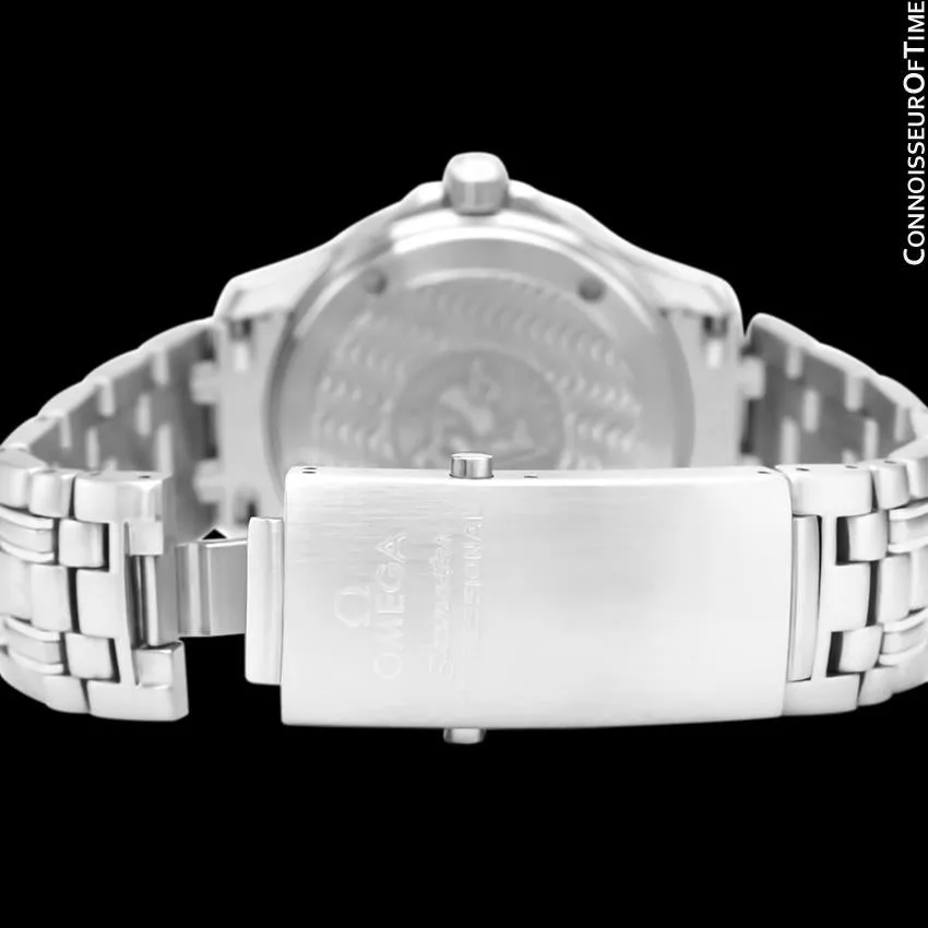 Omega Seamaster Midsize 300M White (James Bond Style) Professional Divers Watch, Stainless Steel - 2562.20.00