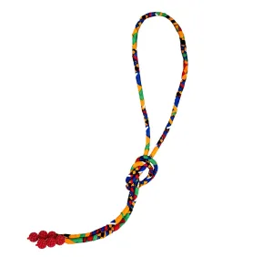 Orange Strand Ankara Necklace