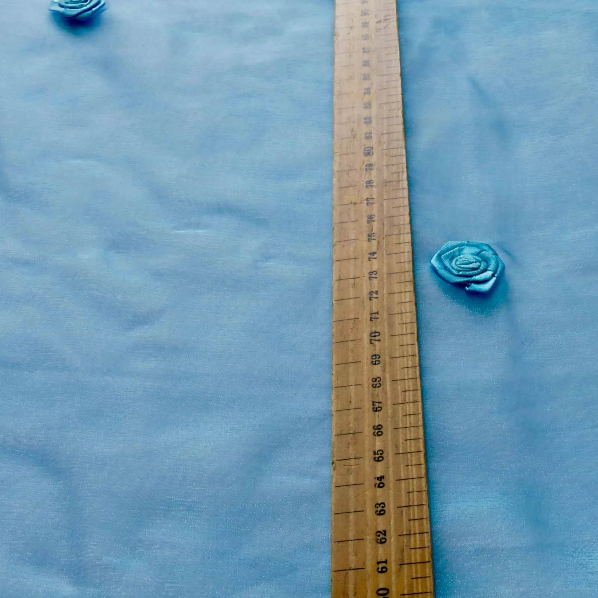 Organza Fabric - Red, blue and purple