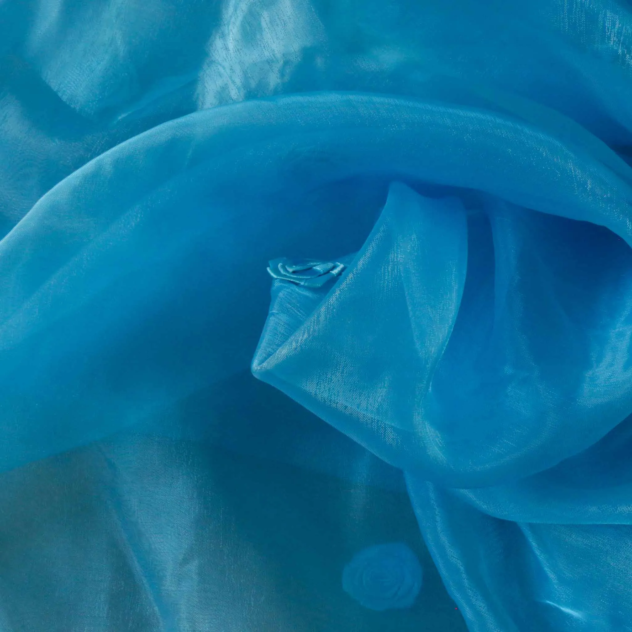 Organza Fabric - Red, blue and purple