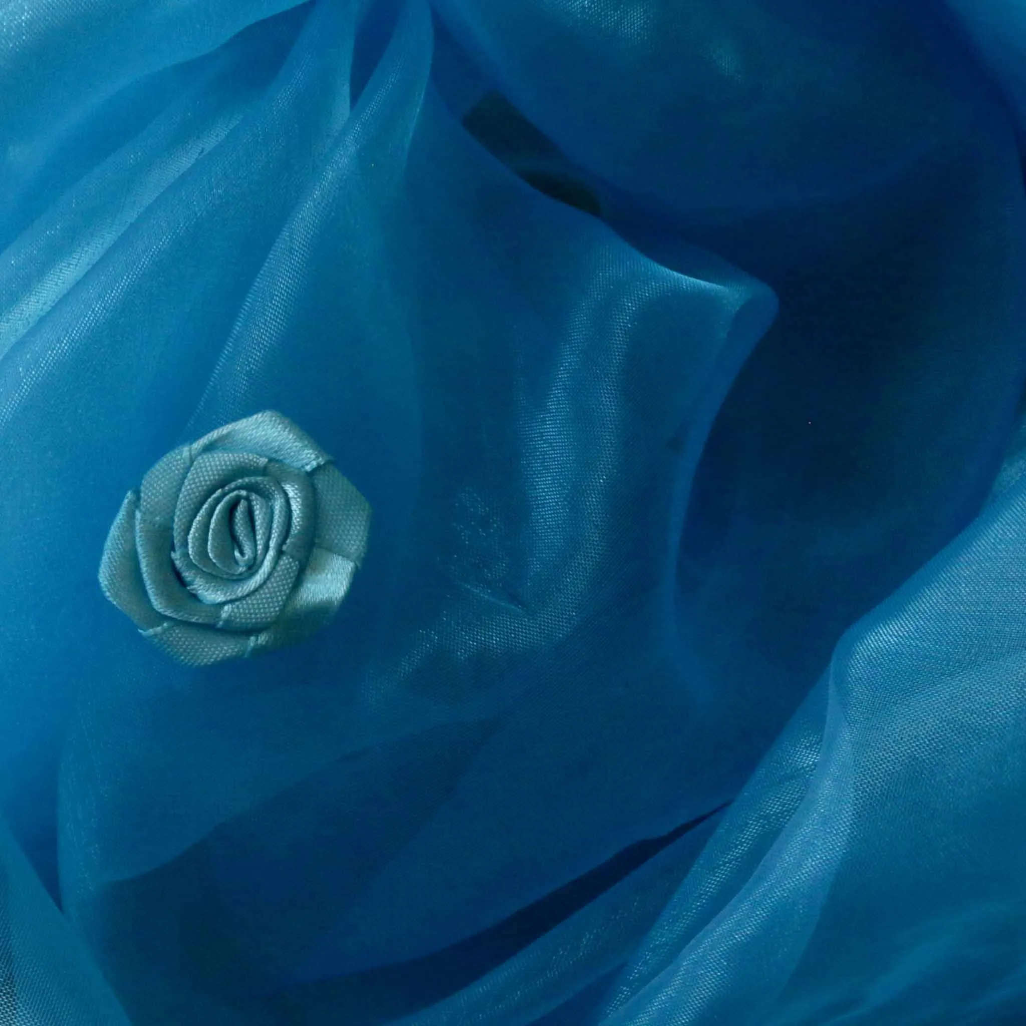 Organza Fabric - Red, blue and purple