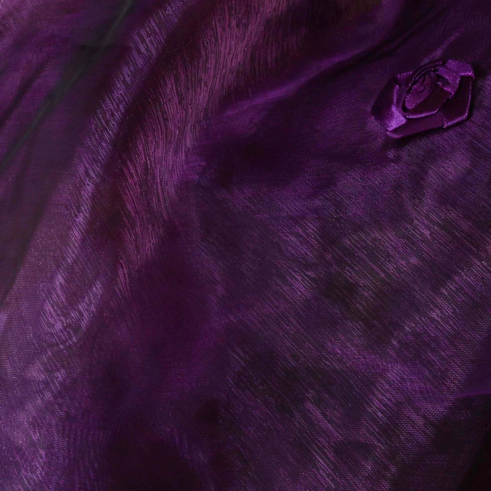 Organza Fabric - Red, blue and purple