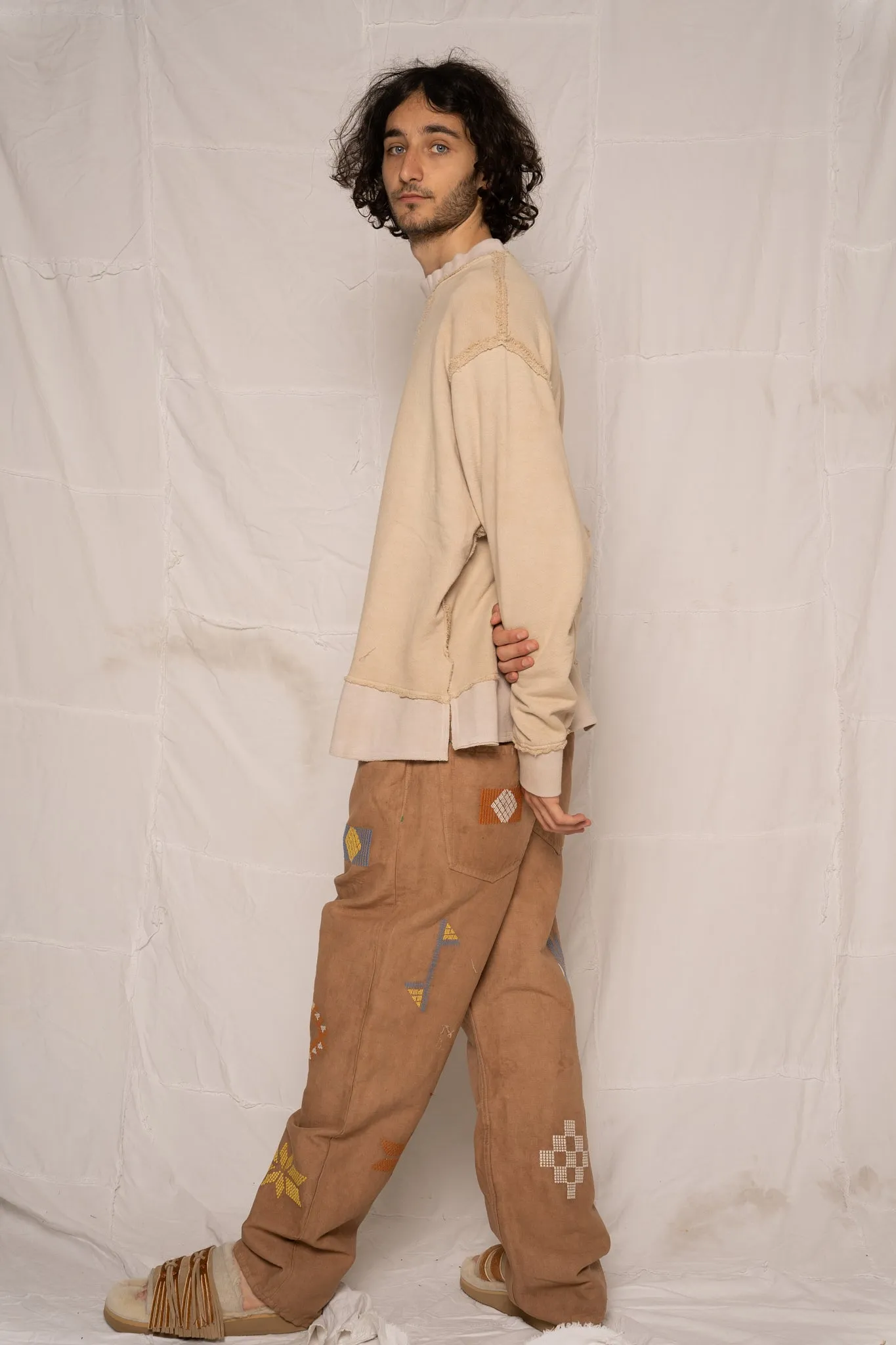 P68 Military Hemp/Organic Cotton Embroidered Taos Sand Storm