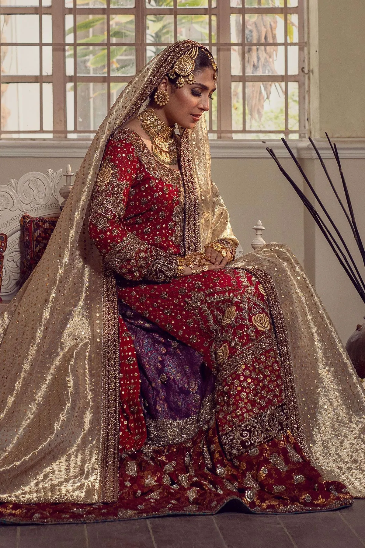 Pakistani Luxury Lehnga Outfit with Embroidery #Y2069