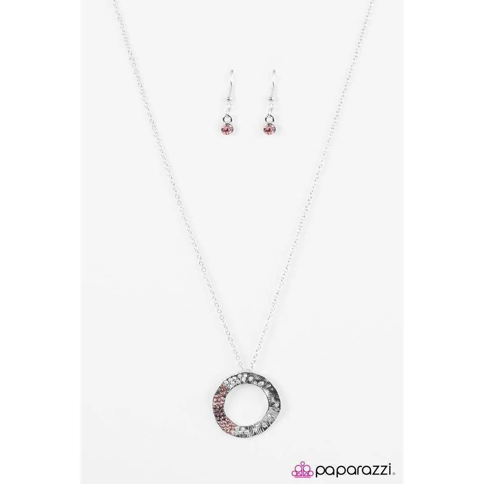 Paparazzi After The Stardust Has Settled Multi-Colored Necklace Earring Set