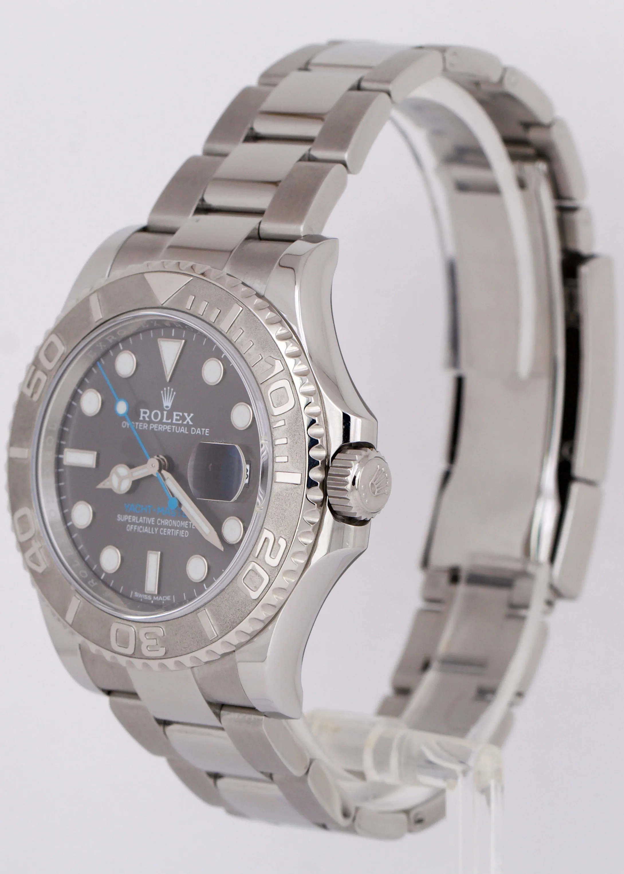 PAPERS Rolex Yacht-Master Rhodium Stainless Steel Platinum Date 40mm 116622 B P