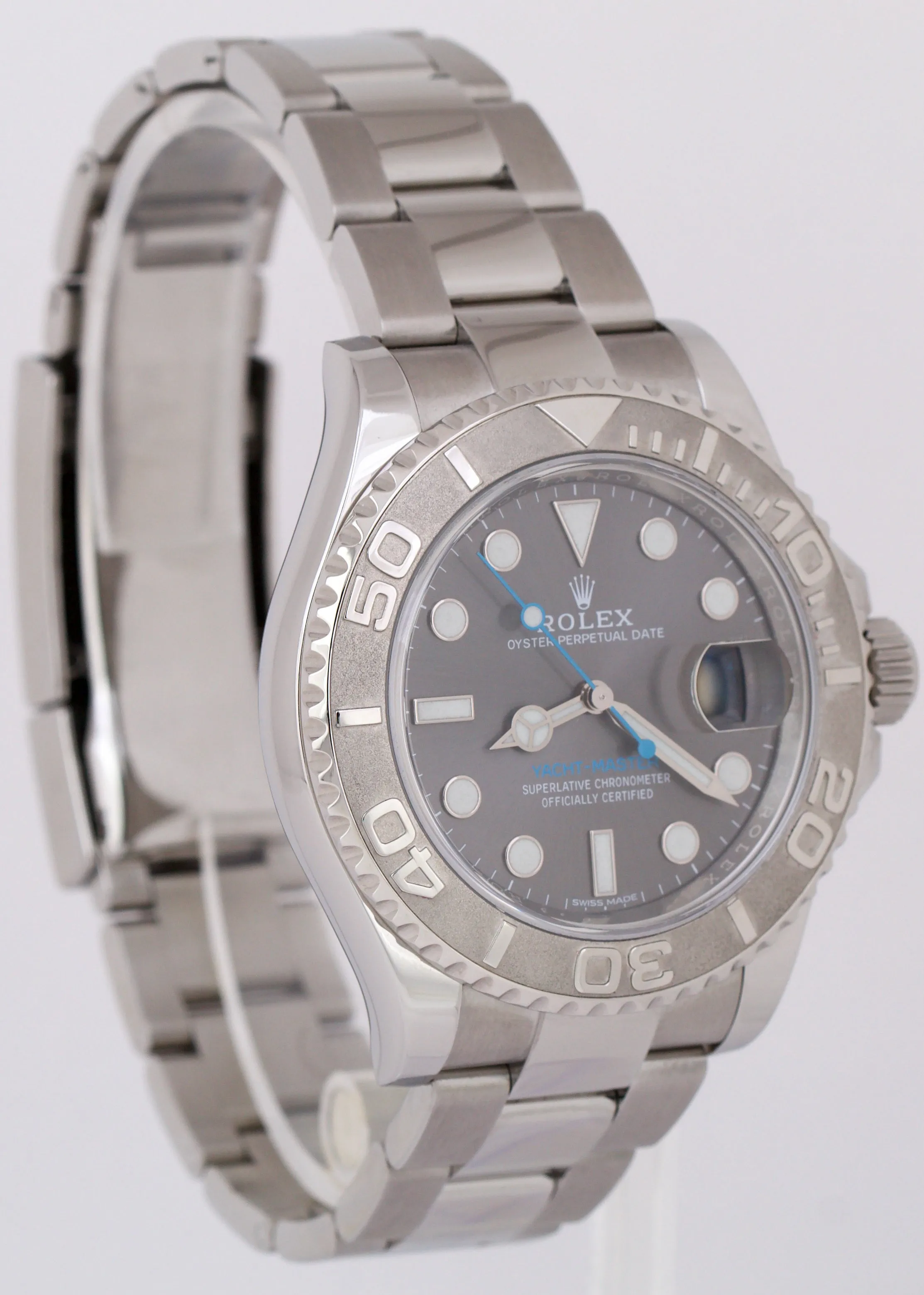 PAPERS Rolex Yacht-Master Rhodium Stainless Steel Platinum Date 40mm 116622 B P