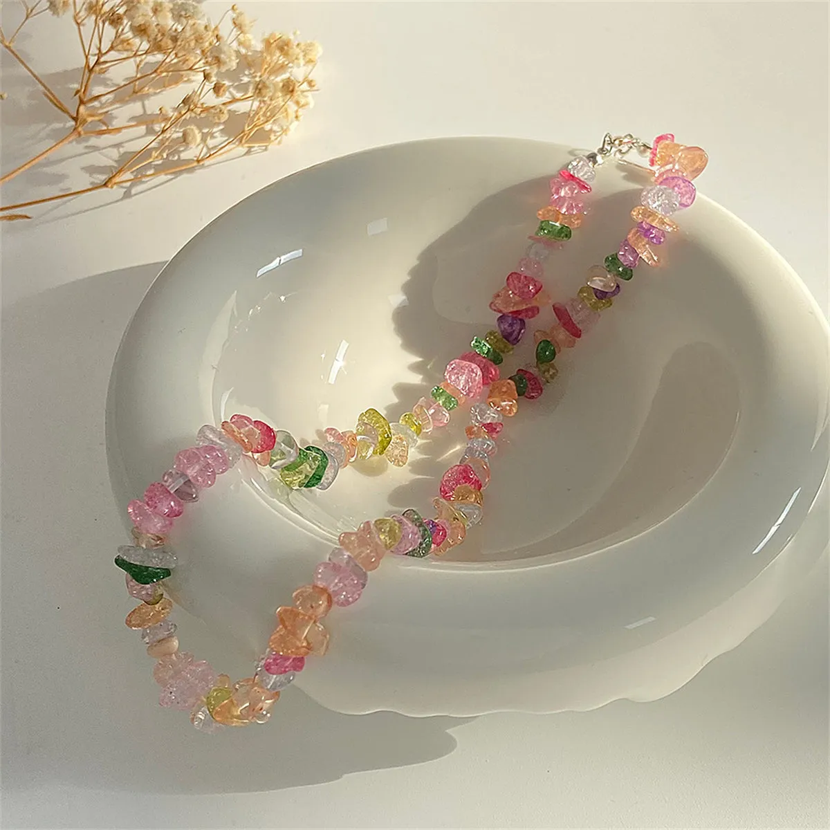 Pastel Beaded Necklace