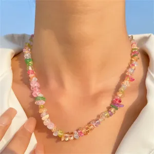 Pastel Beaded Necklace