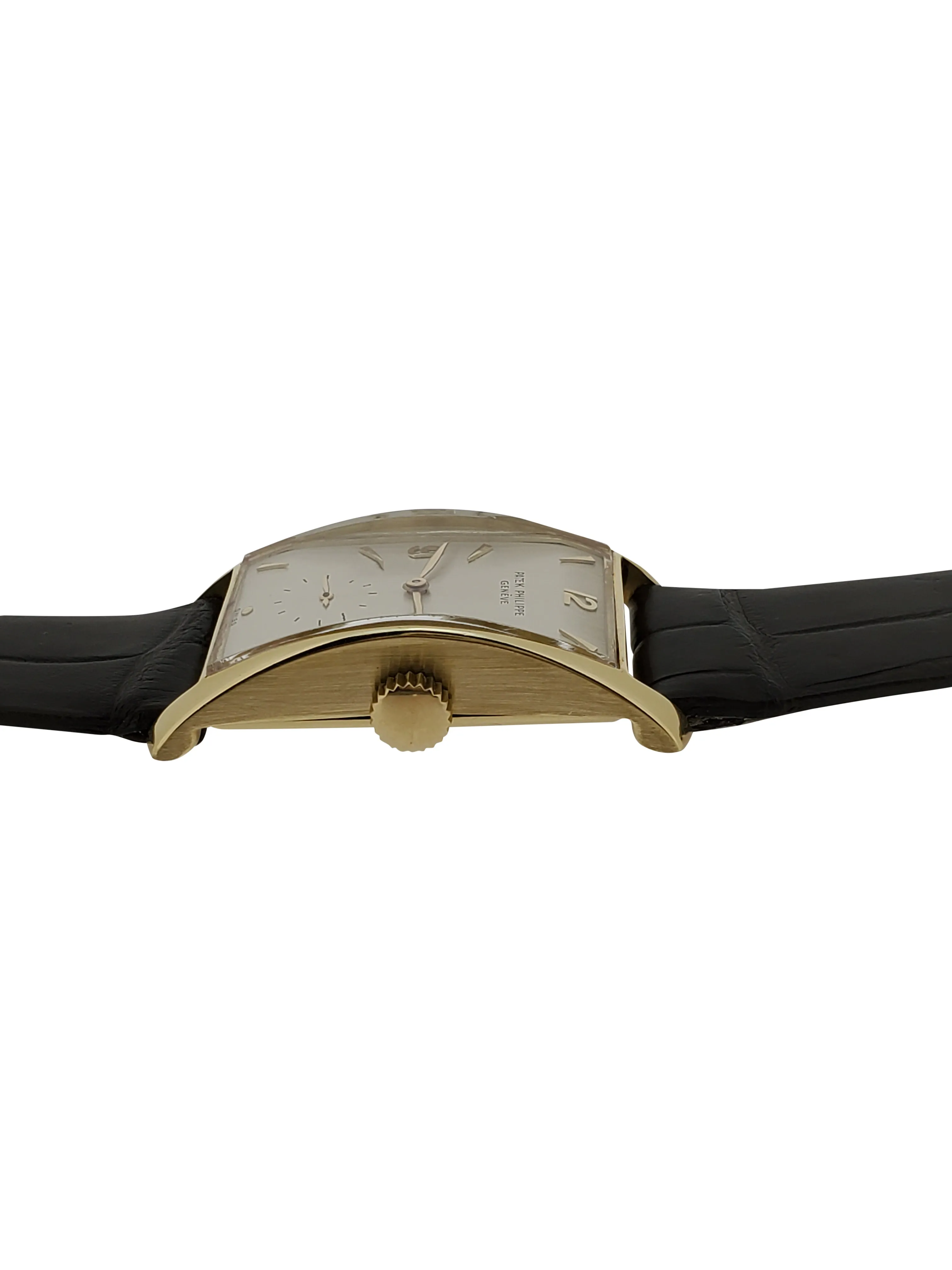 Patek Philippe 1593J Vintage Iconic Design "Hour Glass" Rectangular watch circa 1955