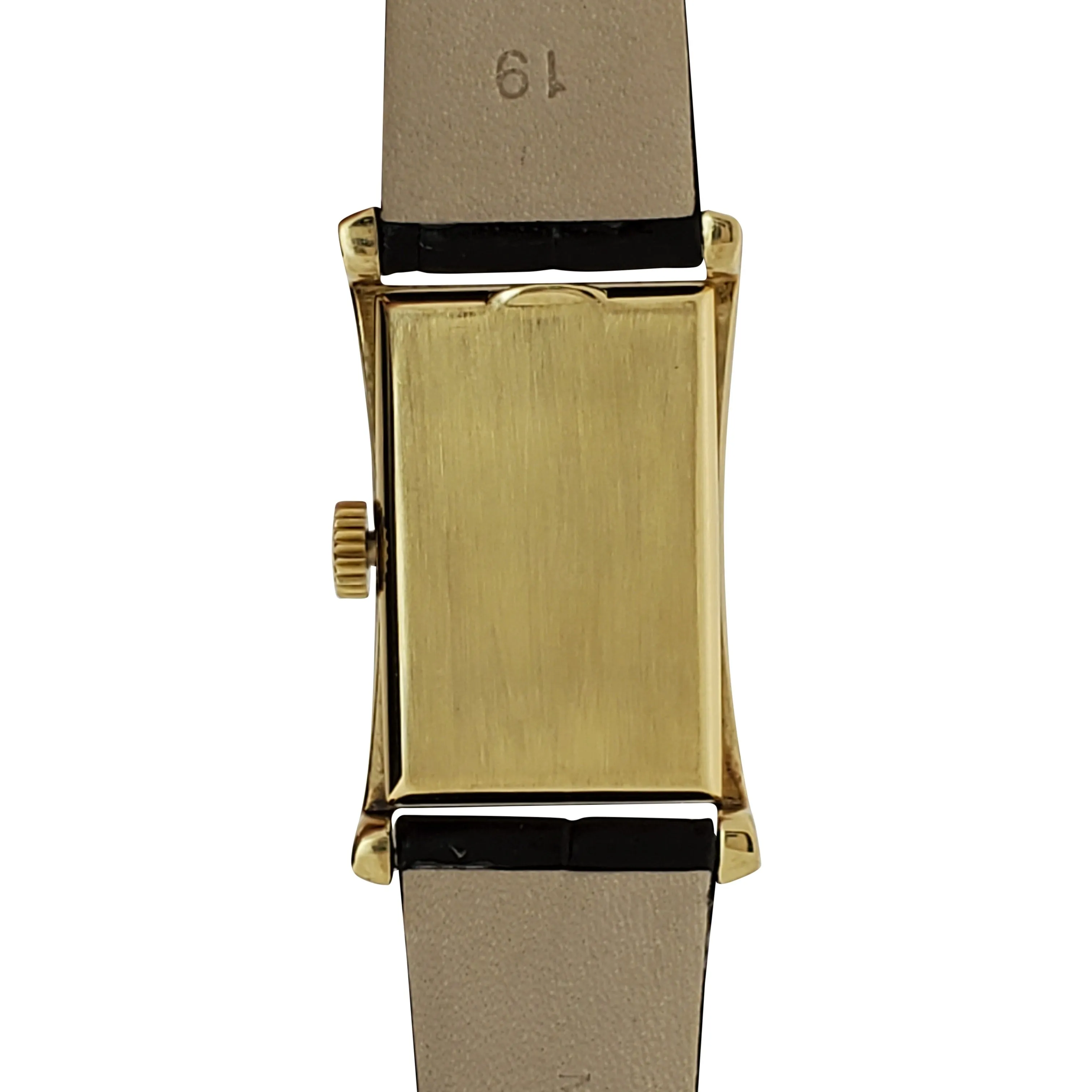 Patek Philippe 1593J Vintage Iconic Design "Hour Glass" Rectangular watch circa 1955