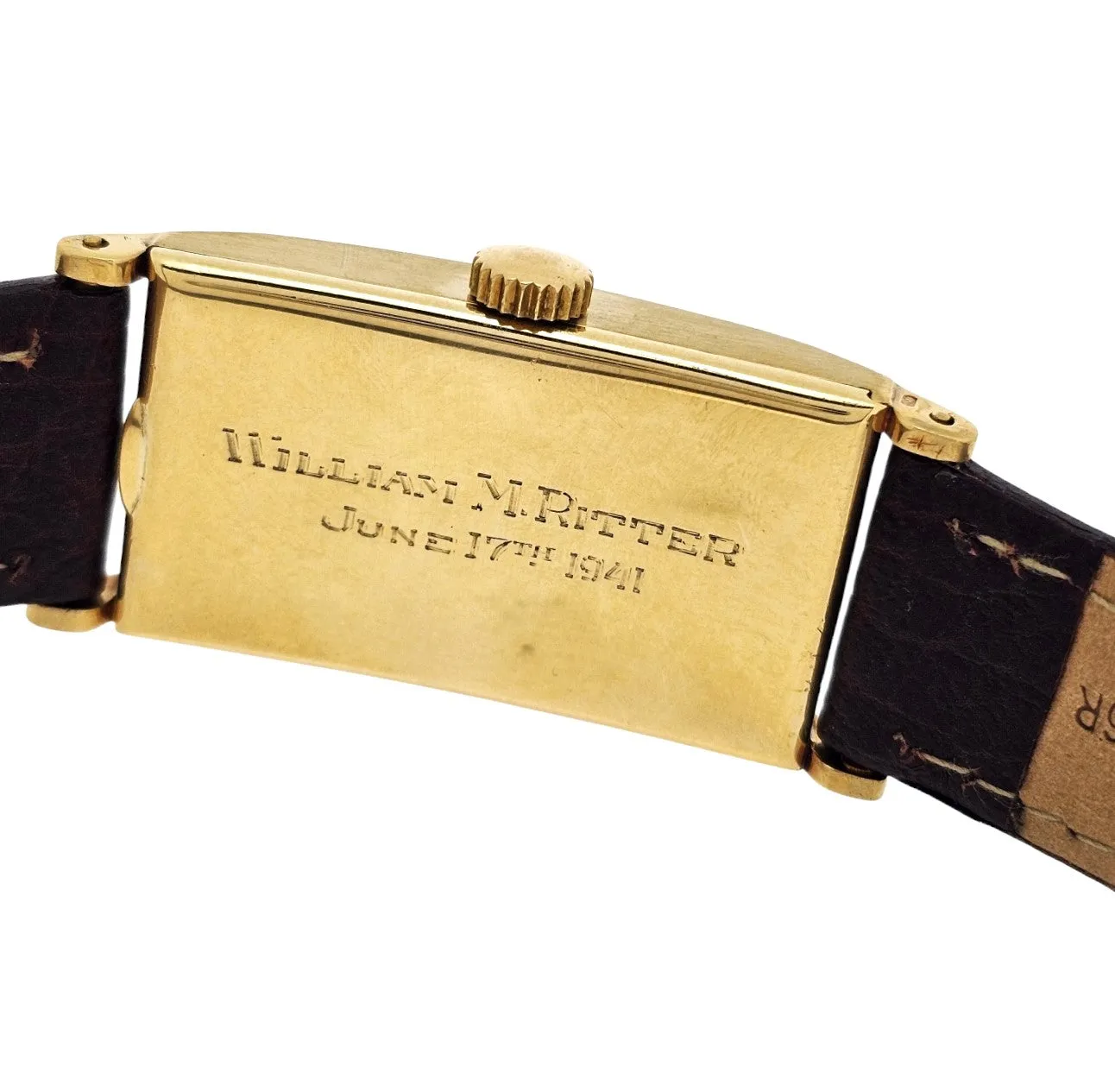 Patek Philippe 425J "Tegolino" Iconic Vintage  Art Deco Watch in Yellow Gold Circa 1940