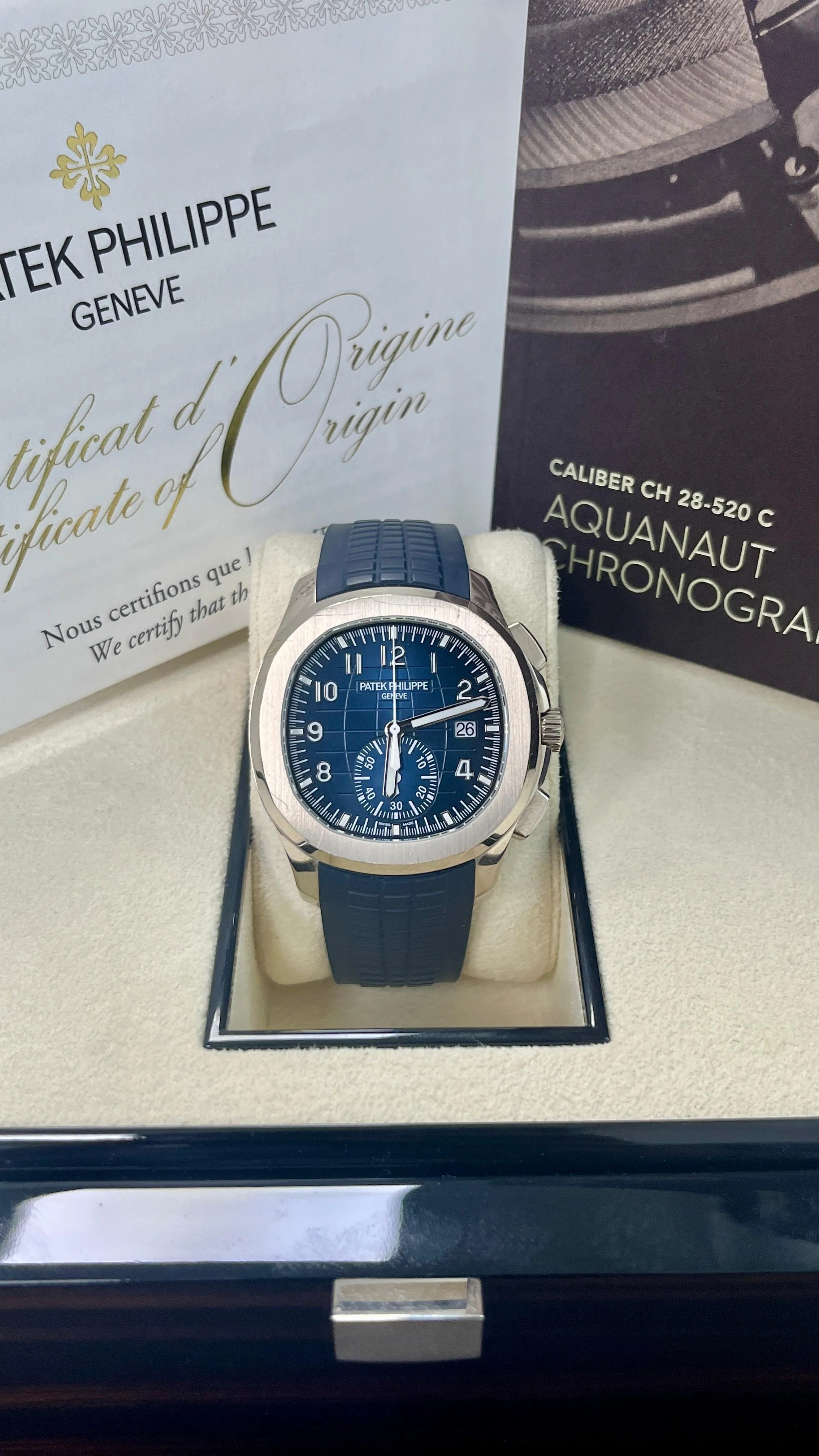Patek Philippe Aquanaut Chronograph 5968G-001 Blue Dial (2021)