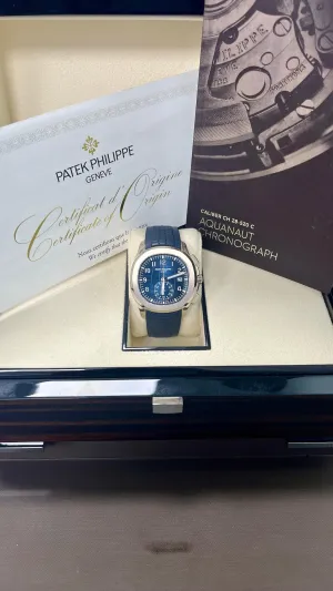 Patek Philippe Aquanaut Chronograph 5968G-001 Blue Dial (2021)