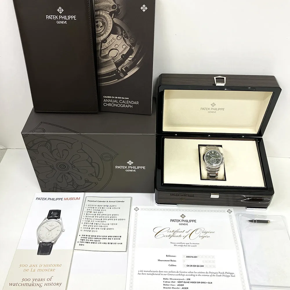 Patek Philippe Complications 5905/1A-001 Olive Green Dial Oct 2022