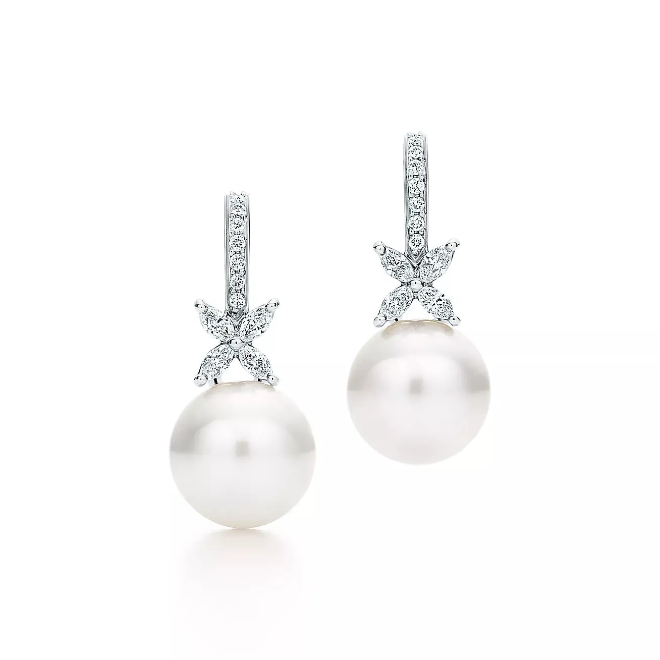 Pearl and Diamond Earrings