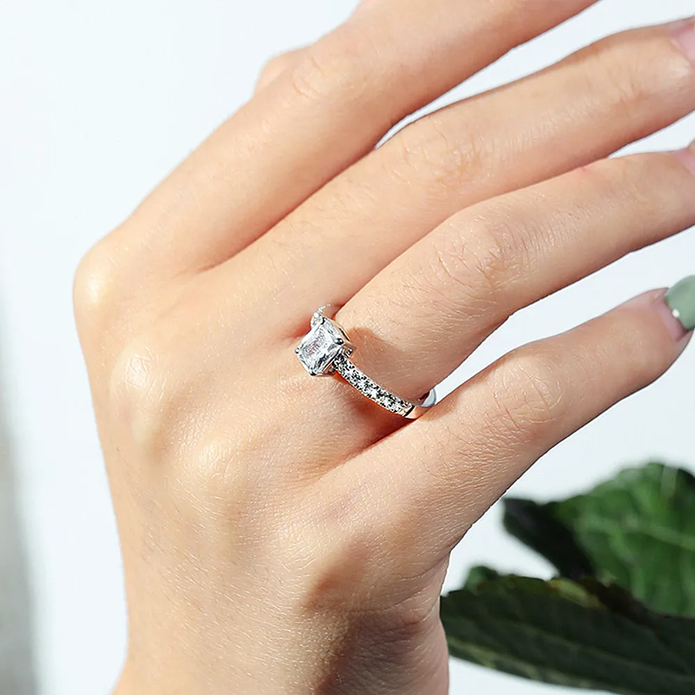 Perfect Fit Emerald Cut GIA Diamond Engagement Ring