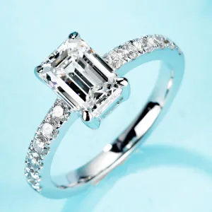 Perfect Fit Emerald Cut GIA Diamond Engagement Ring