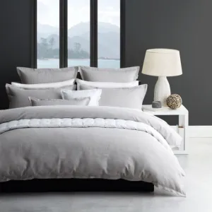 Platinum Collection ASCOT PEWTER QUILT COVER SET