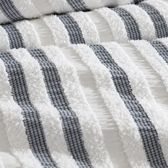 Platinum Collection BOSTON WHITE QUILT COVER SET