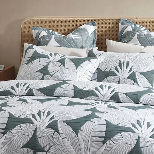 Platinum Collection LAGOS OLIVE QUILT COVER SET